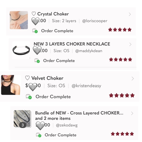 NEW Karol Layered CHOKER NECKLACE - Picture 7 of 7